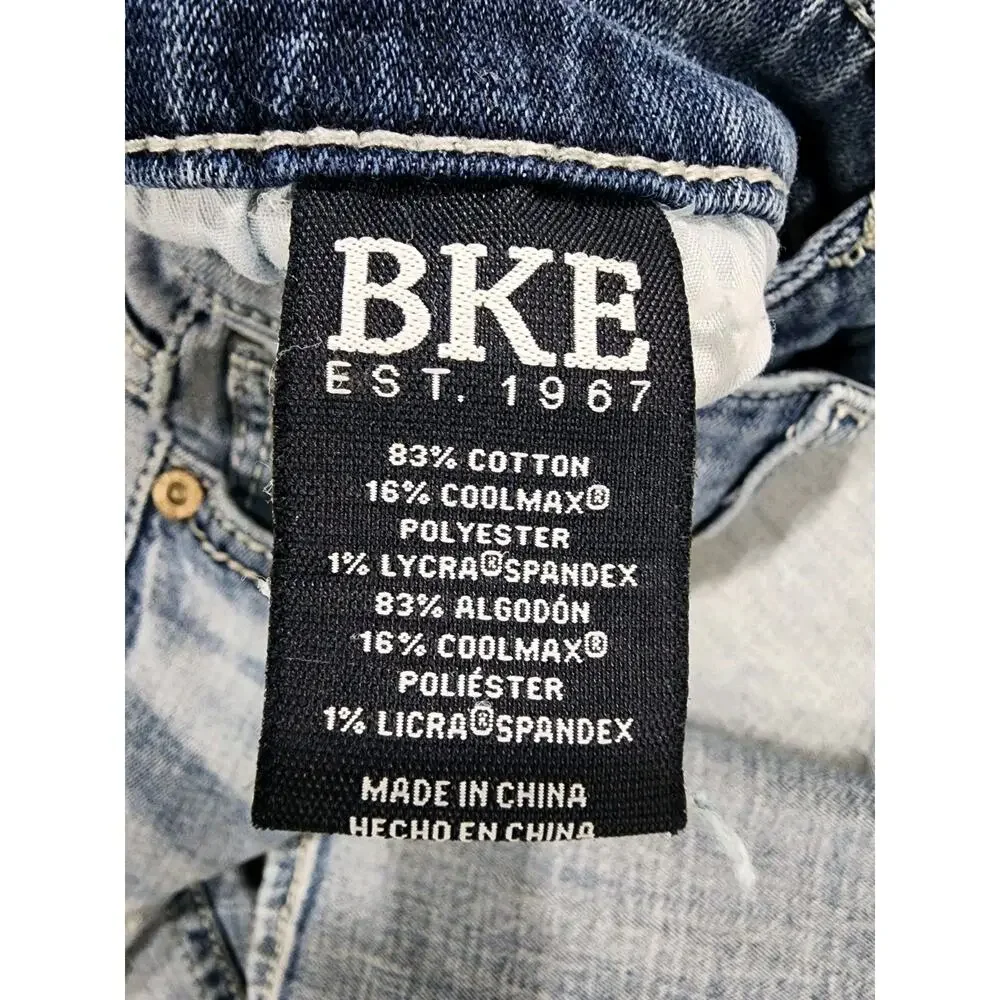 BKE Aiden Men's 30x32 Slim Fit Bootcut Stretch Blue Jeans Arty GBS21285